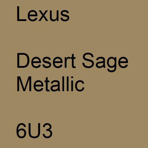 Lexus, Desert Sage Metallic, 6U3.